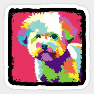 Bichon Frisé Pop Art - Dog Lover Gifts Sticker